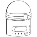 Grohe Absperrgriff Aquadimmer für Wannen, weiss / gold, Farbe weiß Bild 2