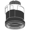 Grohe Anschlagring, mit Reguliermutter, für Europlus E / Eurodisc SE THM Bild 2