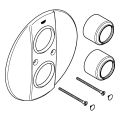 Grohe Rosette, für FMS Grohtherm 2000, Farbe silberfarben Bild 2