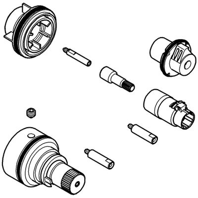 Grohe Verlängerungs-Set 27,5 mm, für Rapido T bei Zentral-/Brause-THM Bild 3