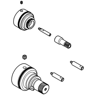 Grohe Verlängerungs-Set 27,5 mm, für Rapido T bei Wannen-THM Bild 3