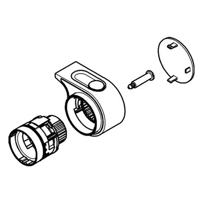 Grohe Absperrgriff, Farbe silberfarben Bild 2