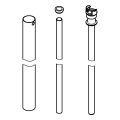 Grohe Ersatzrohr 15 cm kürzer, für Rainshower / Euphoria Duschsyst, Farbe silberfarben Bild 3