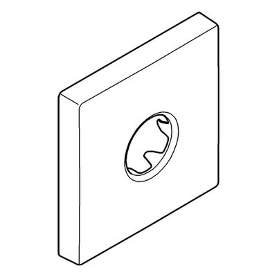 Grohe Rosette, Farbe silberfarben Bild 2