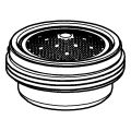 Grohe Strahlregler Durchflussklasse C, AG M.0-30.0l/min.b.3 bar, 24 x 1,27 mm, Farbe silberfarben Bild 2