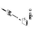 Grohe Brausestangenhalter, für Rainshower SmartActive Brausest, Metall, Farbe silberfarben Bild 2