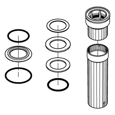 Grohe Befestigungsset Befestigungsmutter M33 x 1.5 / Dichtungen Bild 2