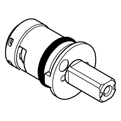 Grohe Keramik-Oberteil 48620 1/2" link, für Einhebel-Waschtischmischer, mit Filterfunktion Bild 2
