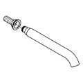 Grohe Auslauf Ausladung 180 mm, mit Mousseur, Farbe silberfarben Bild 2