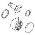 Grohe Absperrgriff Aquadimmer, rund, für THM Fertigmontageset, mit Kappe, Farbe silberfarben Bild 2