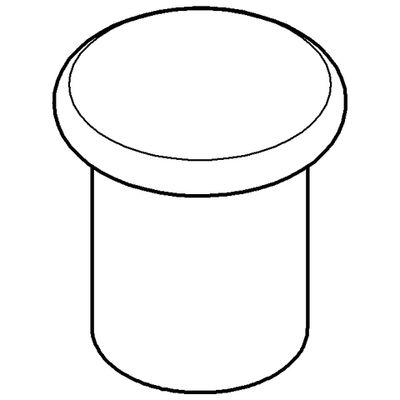 Grohe Umstellknopf, für Wannen- und Brausebatterien, Farbe silberfarben Bild 2