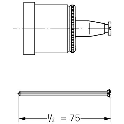 Grohe Verlängerung für Grohmix 40 mm, Farbe silberfarben Bild 2