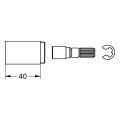 Grohe Verlängerungs-Set 40 mm für UPV 3/4" - 1 1/4", Farbe silberfarben Bild 2