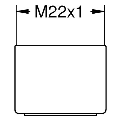 Grohe Mousseur chrom Innengewinde M 22 x 1, Farbe silberfarben Bild 2