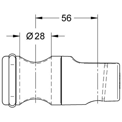 Grohe Brausestangengleiter, für Relexa Brausestangen 28620/28621, Farbe silberfarben Bild 3