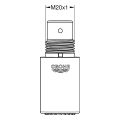 Grohe Strahlregler mit Demontageschlüssel, keine Durchflussbegrenzung, IG M, 22 x 1 mm Bild 2