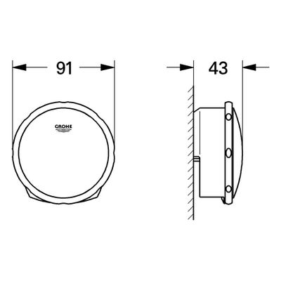 Grohe Wannenfüll-/Ab-/Überlaufgarnitur Talentofill 19952 FMS hard graphite geb, Farbe hard graphite Bild 3