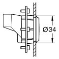 Grohe Strahlbildner Rainshower Aqua Mist ohne UP-Körper / Abdeckung, Farbe silberfarben Bild 3