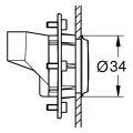 Grohe Strahlbildner Rainshower Aqua Pure, ohne UP-Körper / Abdeckung, Farbe silberfarben Bild 3