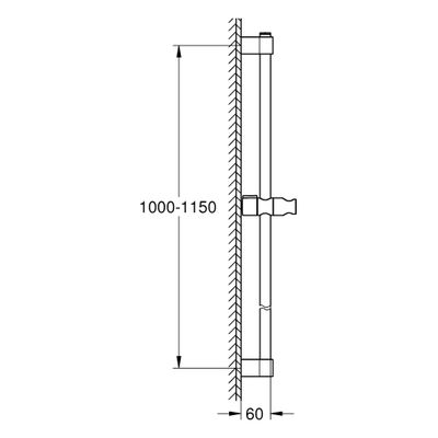 Grohe Brausestange Tempesta 26971_1, 1150 mm, Farbe chrom Bild 3