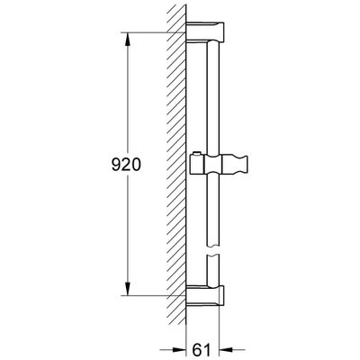Grohe Brausestange Tempesta Cosmopolitan 900 mm, Farbe silberfarben Bild 4