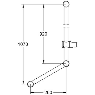 Grohe Brausestange Relexa 900 mm, mit Griff, 148 mm, Farbe chrom Bild 3
