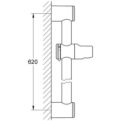 Grohe Brausestange Relexa 28620 verstellbar 600 mm, 112 mm, Farbe chrom Bild 3