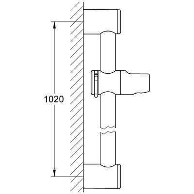 Grohe Brausestange Relexa verstellbar 1000 mm, 112 mm, Farbe chrom Bild 3