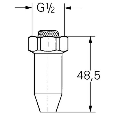 Grohe Entleerungsventil 1/2", Farbe silberfarben Bild 2