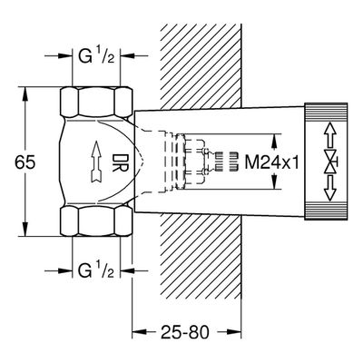 Grohe Unterputzteile für Unterputzventil 1/2" Bild 3