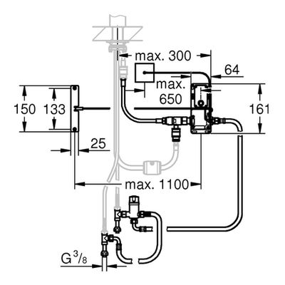 Grohe Umrüstset Foot Control zur Fuss-Aktivierung von SPT-Batterien Bild 2