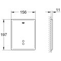 Grohe IR-Elektronik Tectron Skate 37749, für Urinal Wandeinbau 230 V AC, Edelstahl, 11 x 172 mm, Farbe Edelstahl-Optik (silber) Bild 3