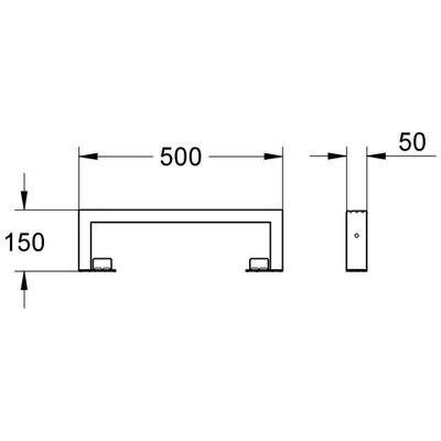 Grohe Verlängerung Rapid SL, für Bodenaufbau bis 350 mm Bild 2