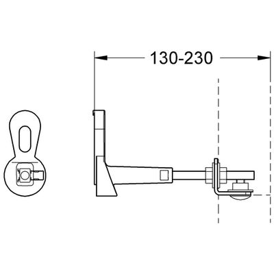 Grohe Montagewinkel Rapid SL, mit Wandlasche und Befestigungsmaterial Bild 2