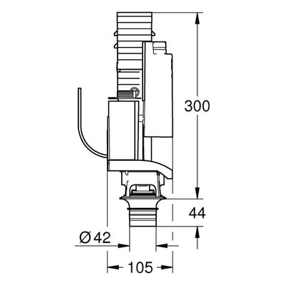 Grohe Umrüstset, für Spülkasten GD2 6 - 9 l einstellbar, ohne Abdeckplatte Bild 3