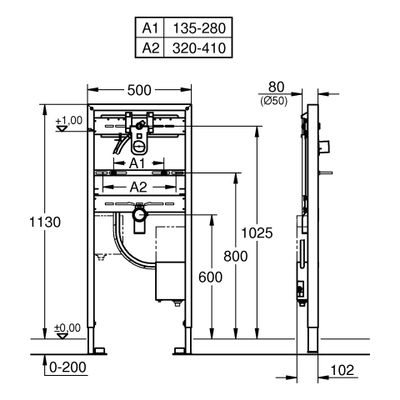 Grohe WT-Element Rapid SL 38748_2, mit Rohbauset, für 36042/36447/36442 Bild 3
