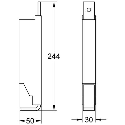 Grohe Traverse Rapid SL, für WCs, mit Auflageflaeche unter 20 cm VPE 2 STK Bild 2
