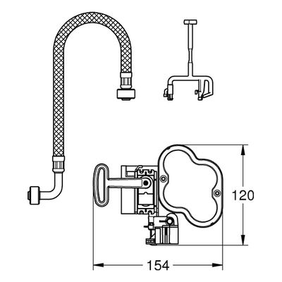 Grohe WC-Funk-Elektronik WC-Funk-Empfangsmodul, 145 x 150 mm, Farbe braun Bild 3