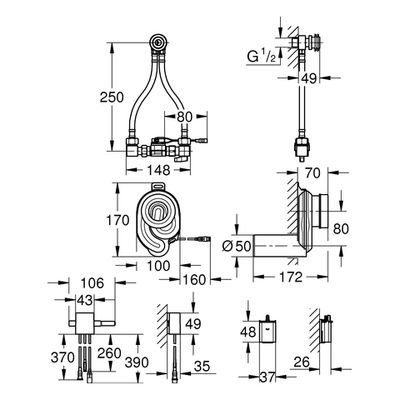 Grohe Temperatursensor, für Urinal 6 V Lithium-Batterie Bild 3