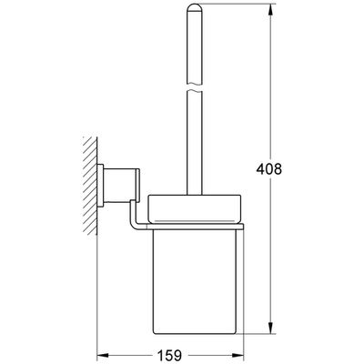 Grohe Toilettenbürstengarnitur Allure 40340, 123 x 128 mm, Farbe chrom Bild 3