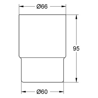 Grohe Glas Essentials passend, für Halter Essentials, Essentials Cube/- Authentic, Farbe grau Bild 2