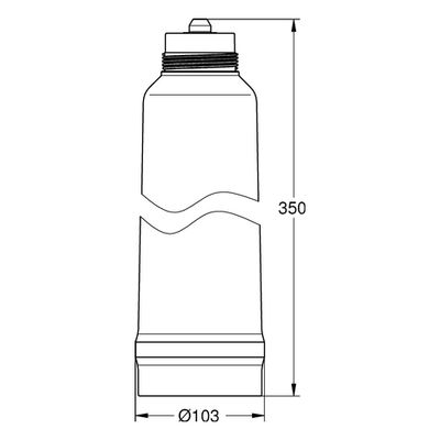 Grohe Blue 5-Phasen-Filter, L-Size, Kapazität 2500 Liter bei 20° dKH, Farbe blau Bild 2