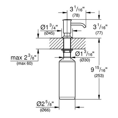 Grohe Seifenspender Parkfield, für Flüssigseifen, Farbe chrom Bild 3
