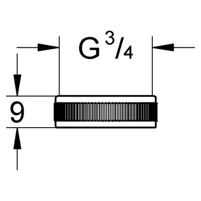 Grohe Verschlusskappe, DN 20, Farbe silberfarben Bild 2