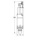 Grohe Ablaufventil für 2-Mengen-Spülkasten, pneumatisches Ablaufventil mit Kegelsitz, Start & Stopp Funktion Bild 3