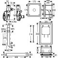 Grohe Austauschdruckspüler, ohne Platte, Wandeinbau, DN 20 Bild 2