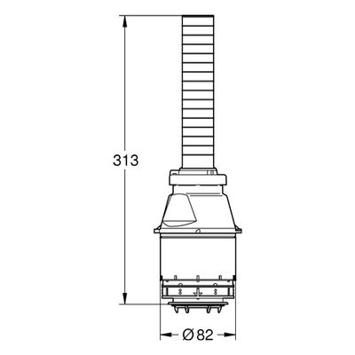 Grohe Servo-Ablaufventil komplett, ohne Hebel unterbrechbar 06.03.2200 Bild 2