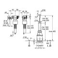 Grohe DAL Servo-Set Austauschgarnitur, für Keramikspülkasten Unterbrechbar 00300360 Bild 3