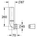 Grohe Spülrohr komplett 003.36.055, 260 mm, Farbe sonstige Bild 3