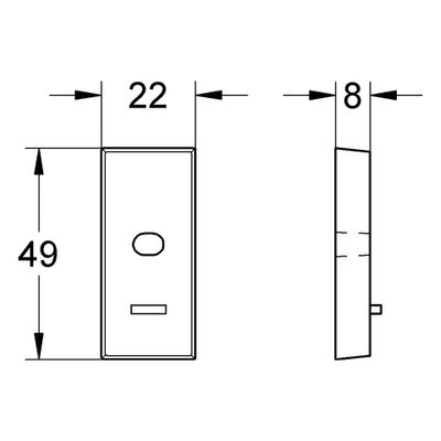 Grohe Ausgleichsscheibe 45914, für Brausestangen, Farbe grau Bild 2